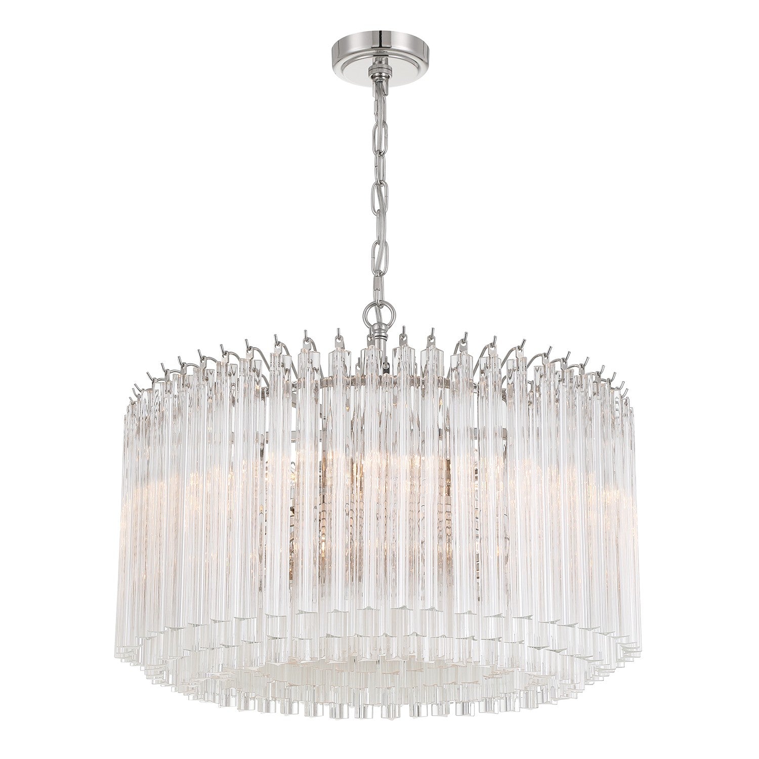 Crystorama - LOF-5007-PN - Seven Light Chandelier - Lofton - Polished Nickel