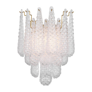 Crystorama - OLL-6002-AG-CL - Two Light Wall Sconce - Ollie - Aged Brass