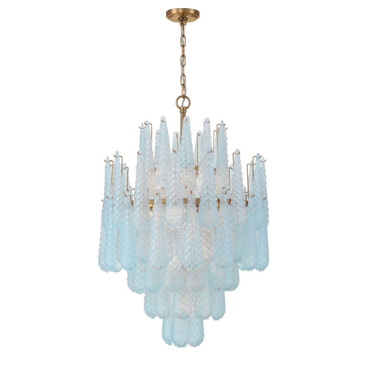 Crystorama - OLL-6006-AG-BL - 16 Light Chandelier - Ollie - Aged Brass
