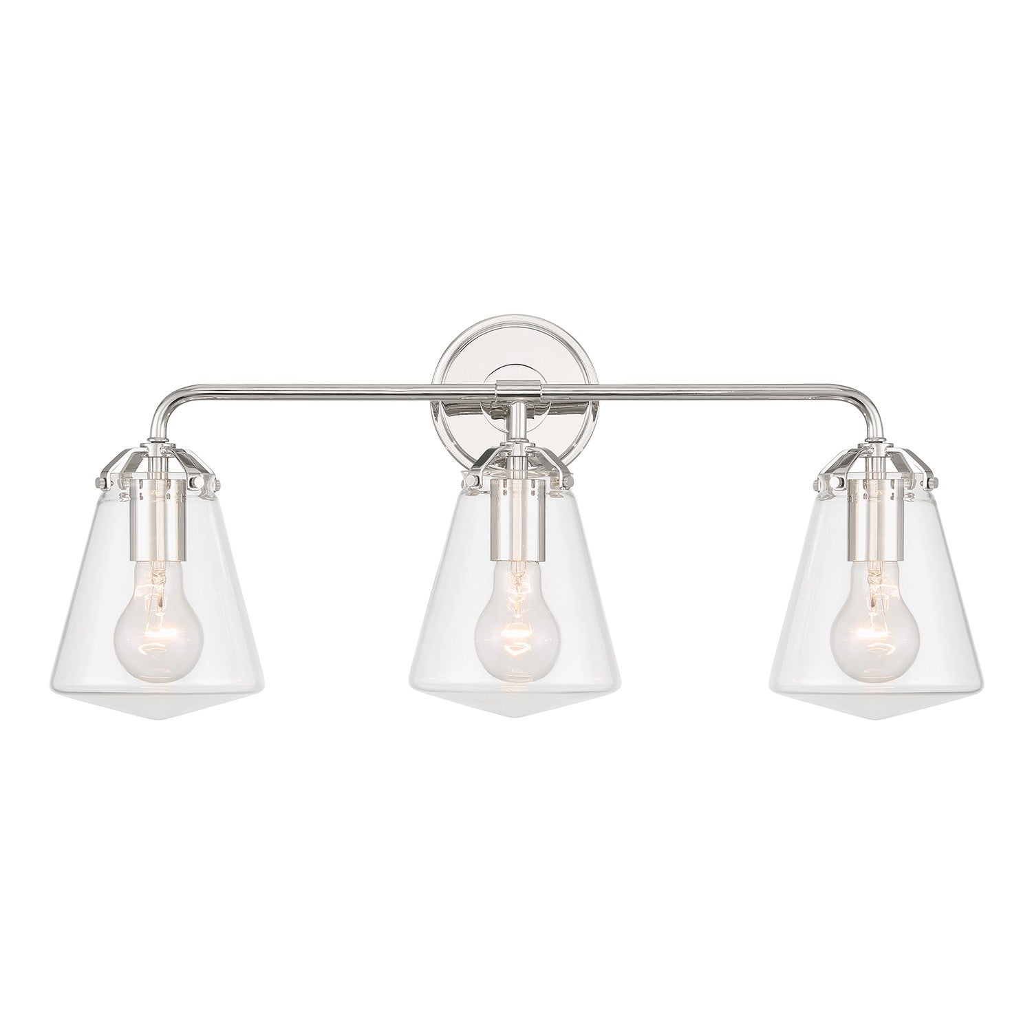 Crystorama - VSS-7013-PN - Three Light Bath - Voss - Polished Nickel