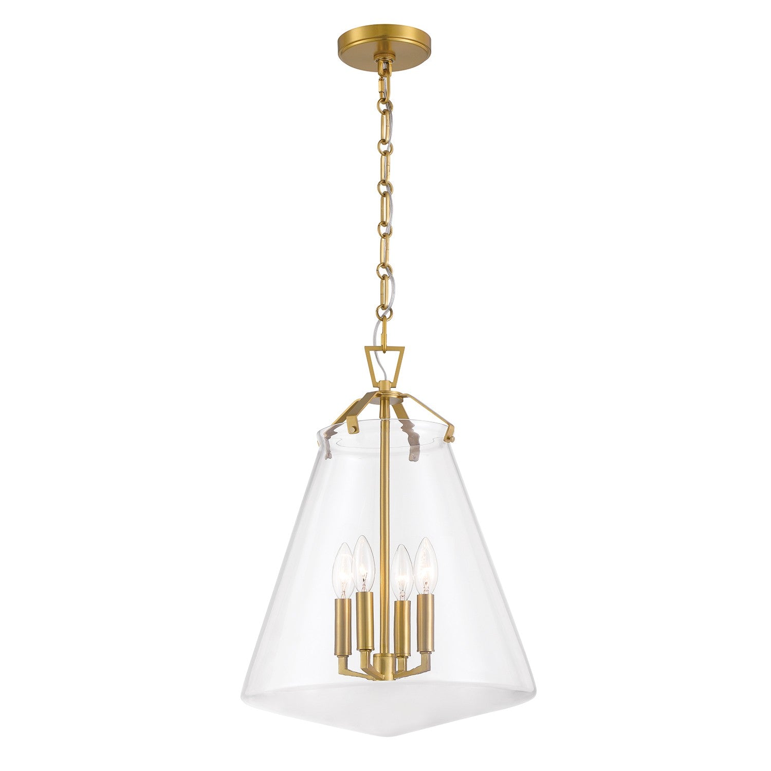 Crystorama - VSS-7015-LG - Four Light Pendant - Voss - Luxe Gold