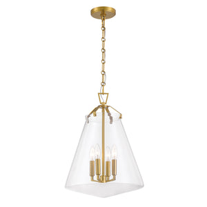 Crystorama - VSS-7015-LG - Four Light Pendant - Voss - Luxe Gold