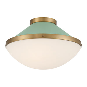Crystorama - XAN-8002-VG-GR - Two Light Flush Mount - Xander - Vibrant Gold