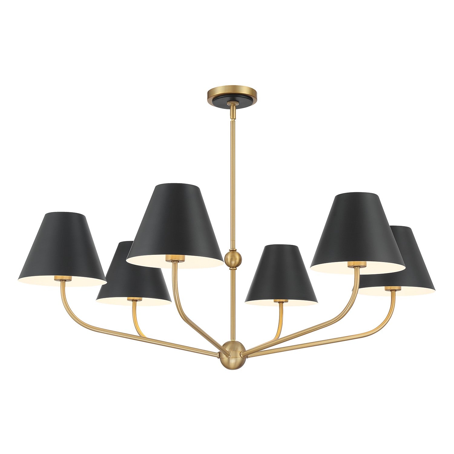 Crystorama - XAV-B9316-VG-MK - Six Light Chandelier - Xavier - Vibrant Gold
