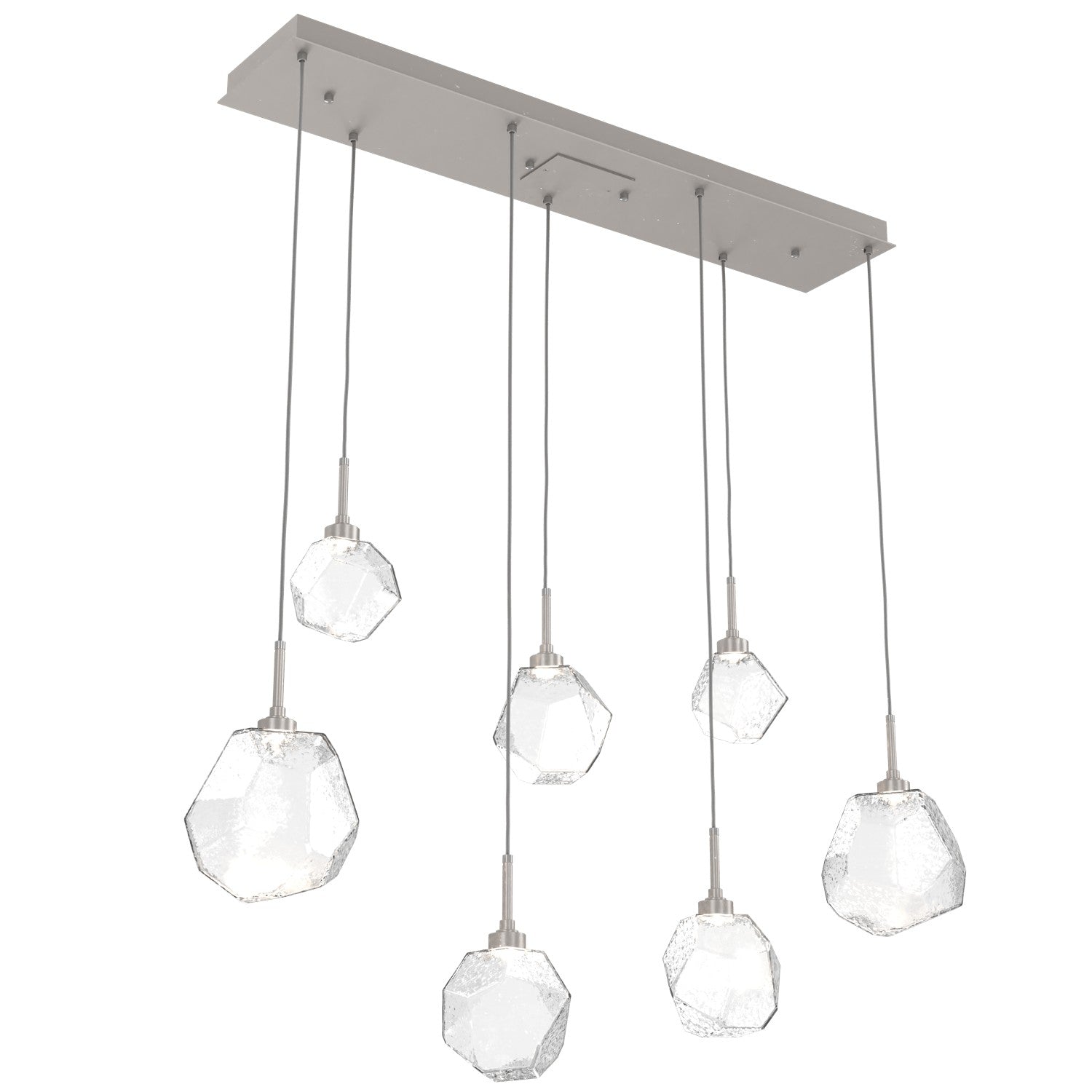 Hammerton Studio - PLB0039-07-BS-C-C01-L3 - LED Linear Pendant - Gem - Beige Silver
