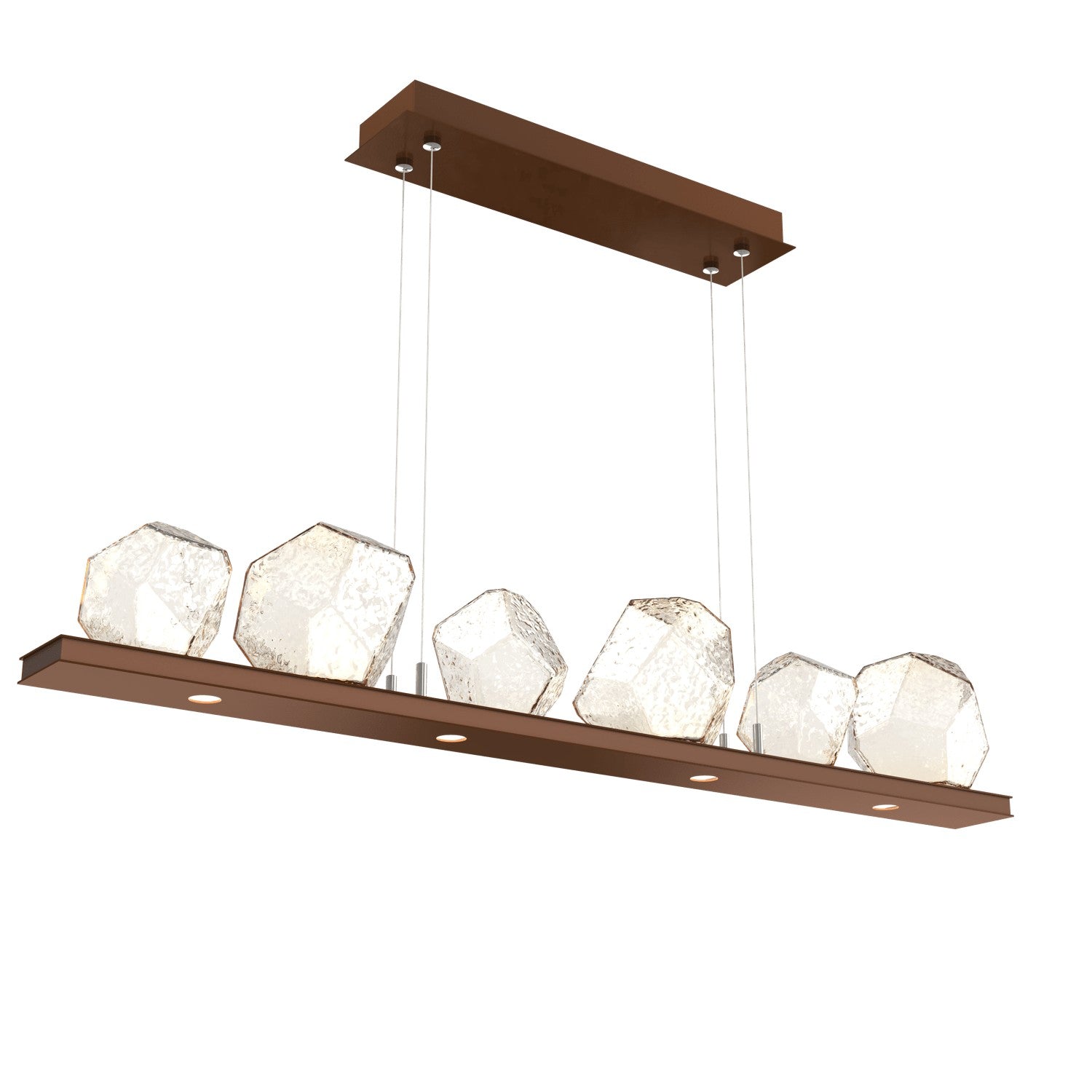 Hammerton Studio - PLB0039-0B-BB-A-CA1-L1 - LED Linear Suspension - Gem - Burnished Bronze
