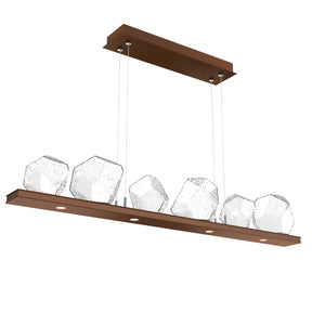 Hammerton Studio - PLB0039-0B-BB-C-CA1-L1 - LED Linear Suspension - Gem - Burnished Bronze
