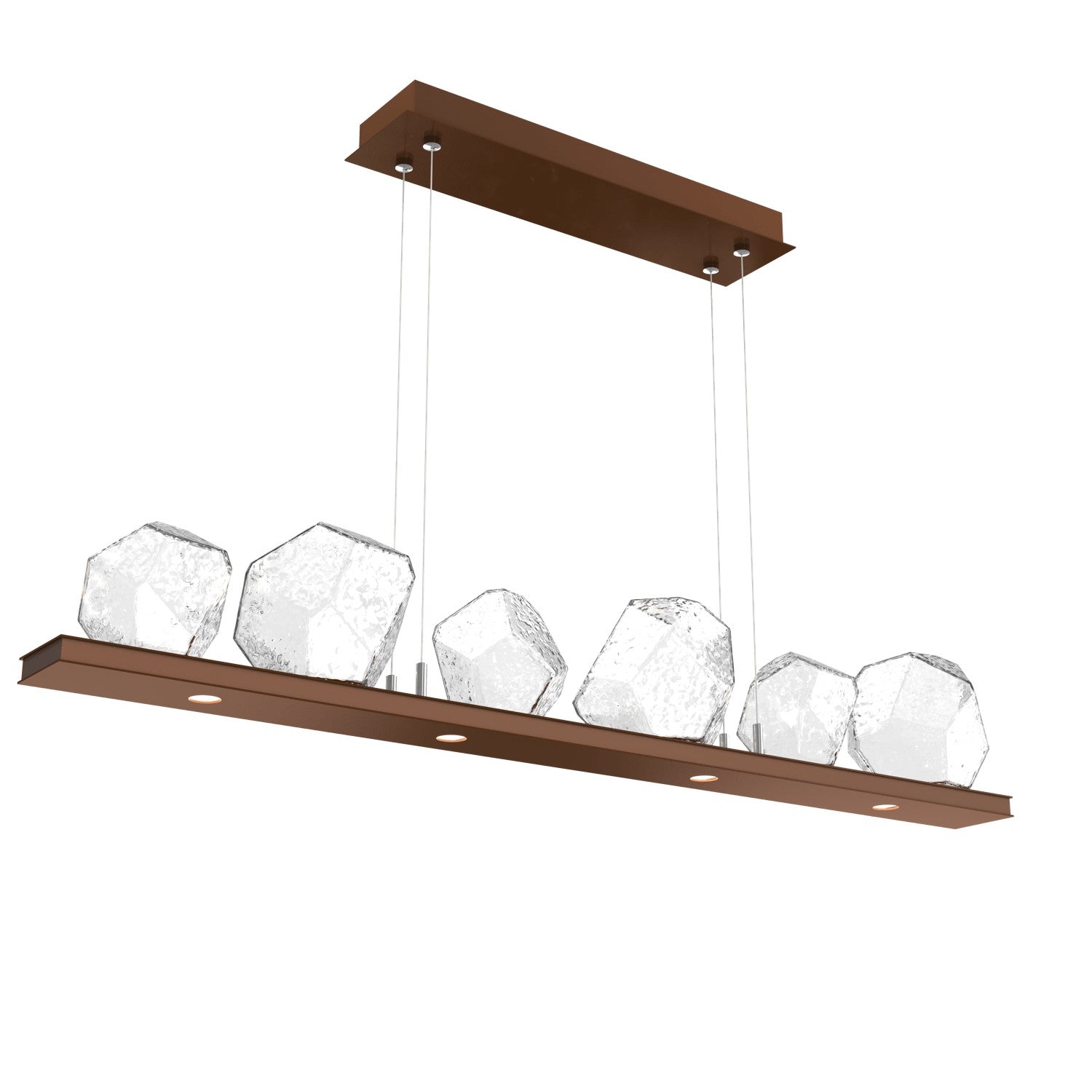 Hammerton Studio - PLB0039-0B-BB-C-CA1-L3 - LED Linear Suspension - Gem - Burnished Bronze