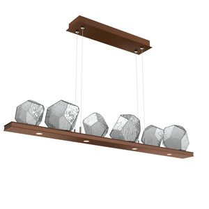 Hammerton Studio - PLB0039-0B-BB-S-CA1-L1 - LED Linear Suspension - Gem - Burnished Bronze