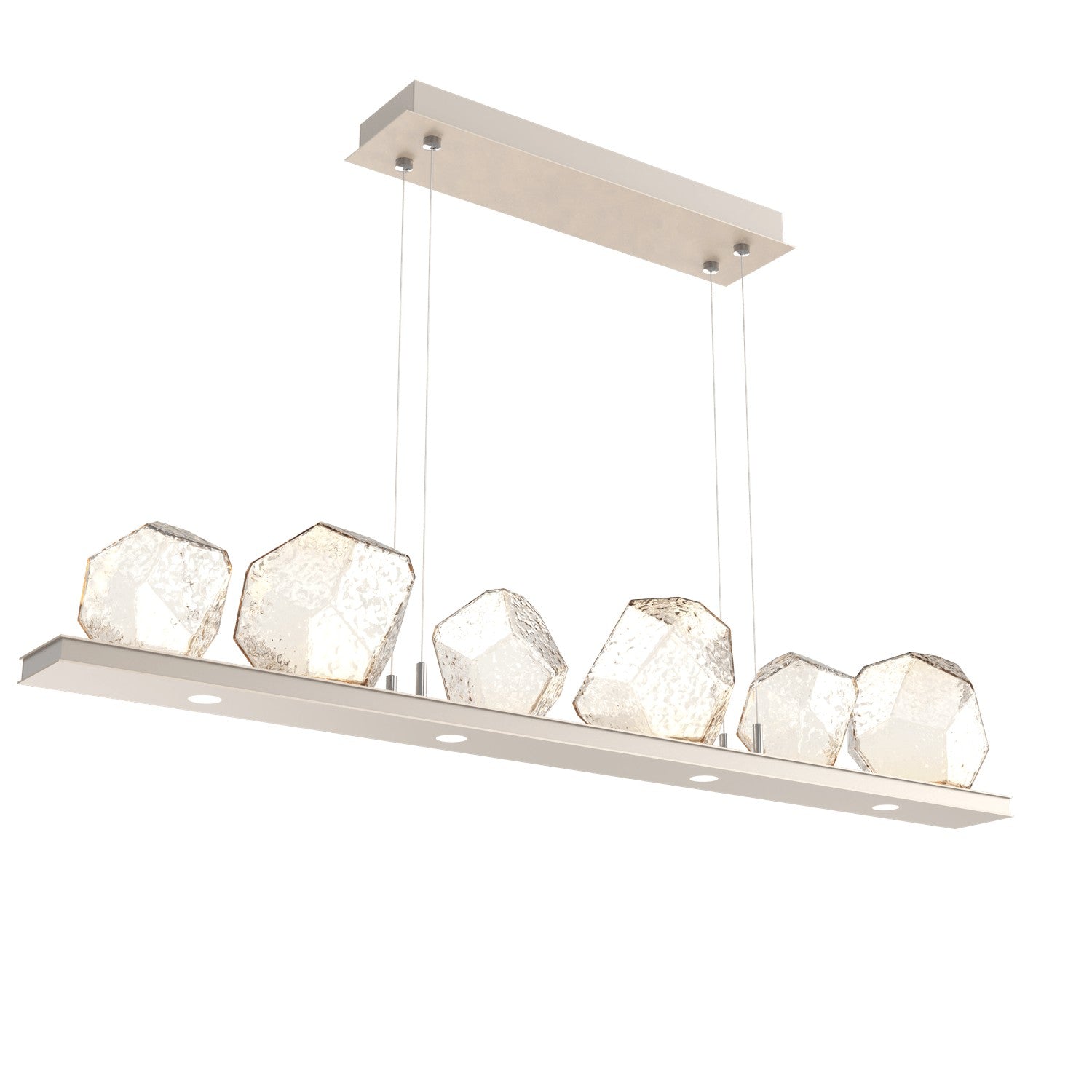 Hammerton Studio - PLB0039-0B-BS-A-CA1-L1 - LED Linear Suspension - Gem - Beige Silver