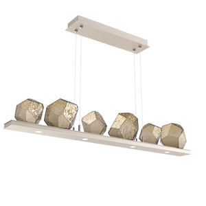 Hammerton Studio - PLB0039-0B-BS-B-CA1-L1 - LED Linear Suspension - Gem - Beige Silver