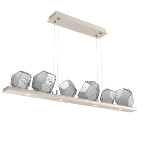 Hammerton Studio - PLB0039-0B-BS-S-CA1-L1 - LED Linear Suspension - Gem - Beige Silver