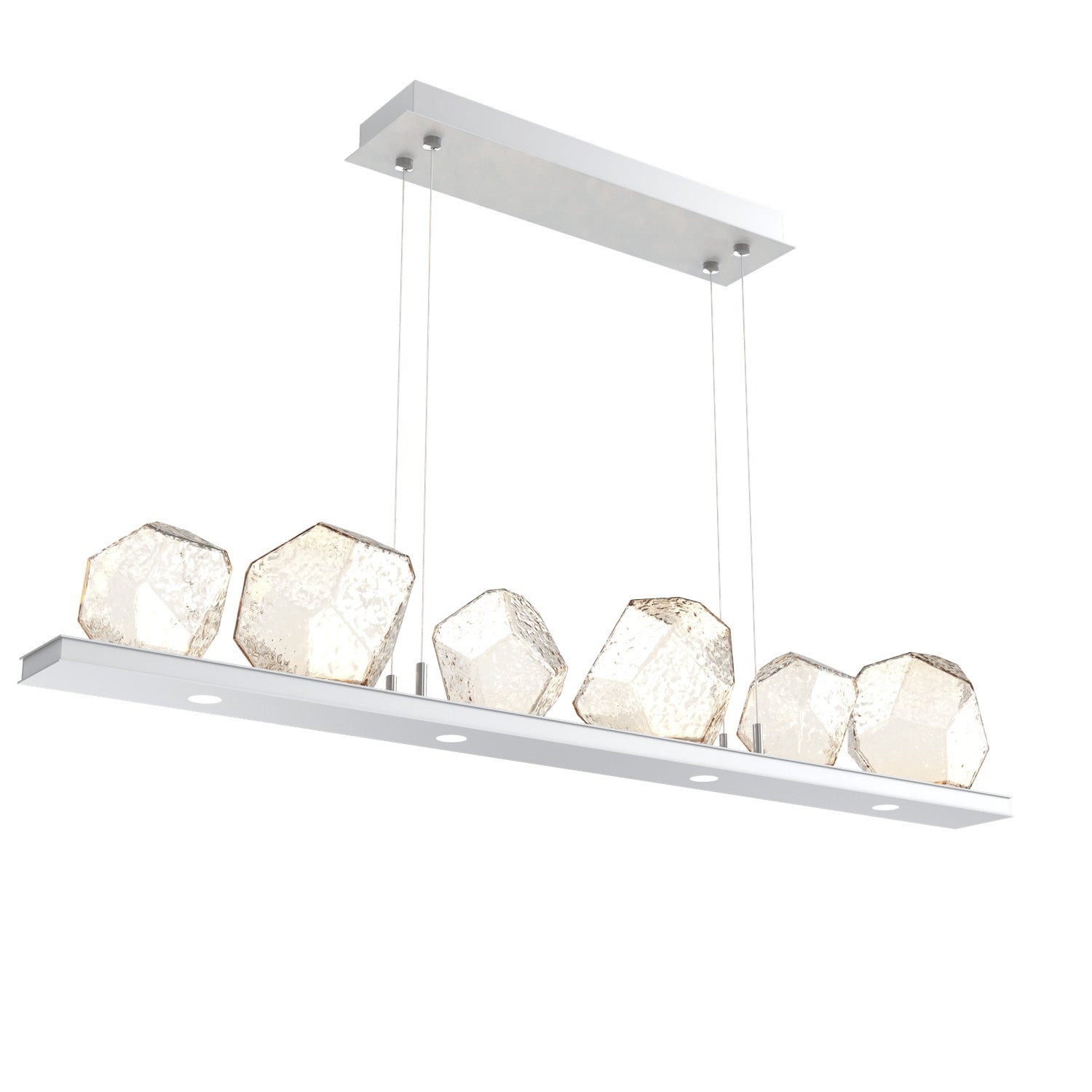 Hammerton Studio - PLB0039-0B-CS-A-CA1-L1 - LED Linear Suspension - Gem - Classic Silver
