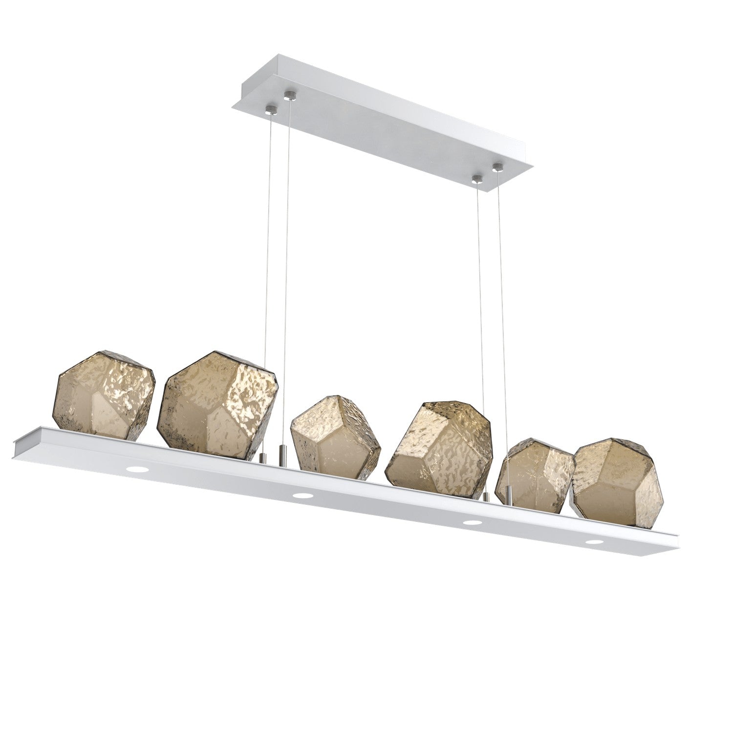 Hammerton Studio - PLB0039-0B-CS-B-CA1-L3 - LED Linear Suspension - Gem - Classic Silver