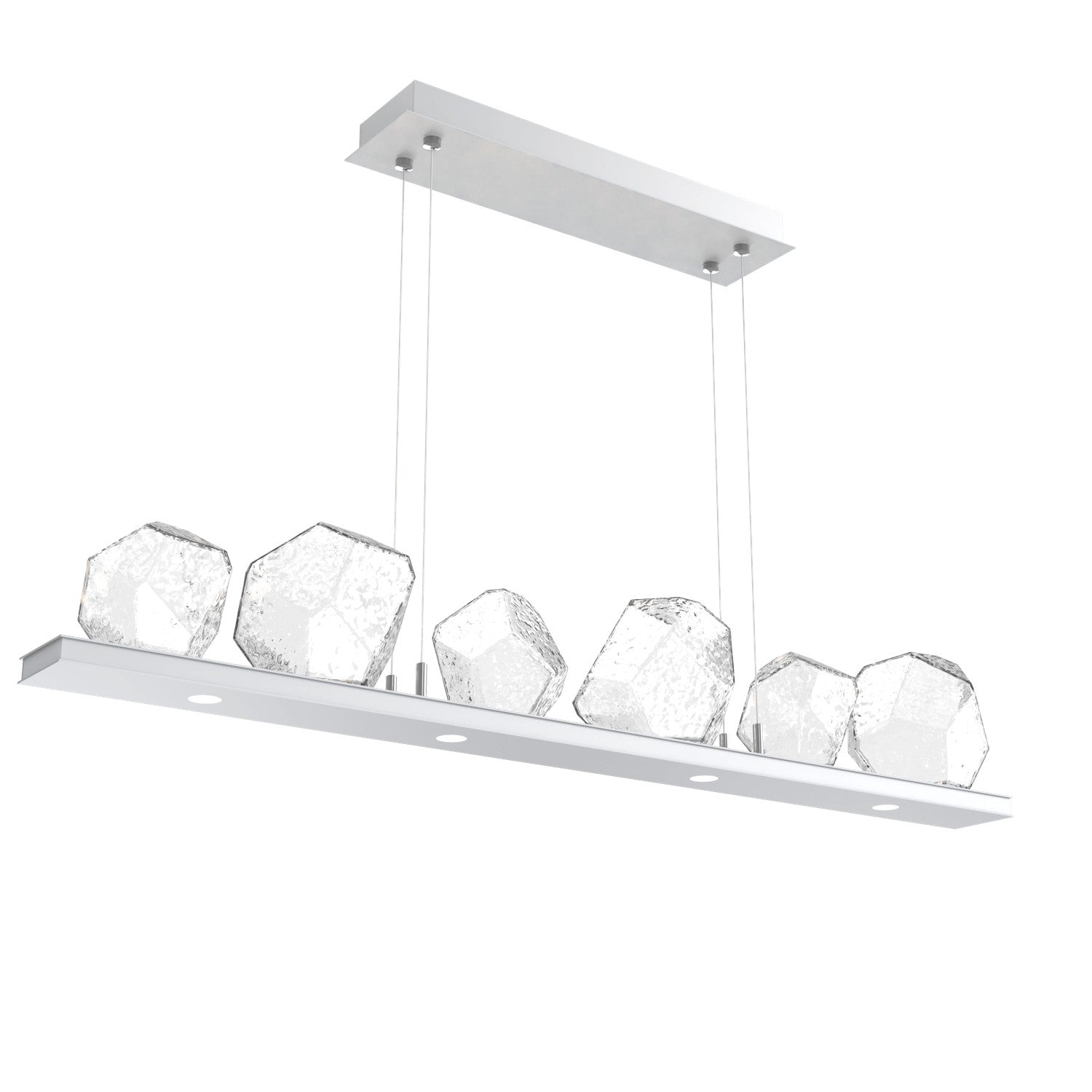 Hammerton Studio - PLB0039-0B-CS-C-CA1-L1 - LED Linear Suspension - Gem - Classic Silver