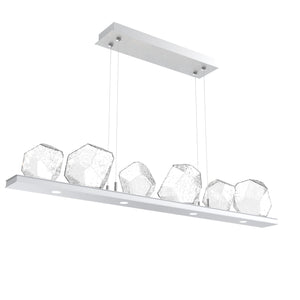 Hammerton Studio - PLB0039-0B-CS-C-CA1-L1 - LED Linear Suspension - Gem - Classic Silver