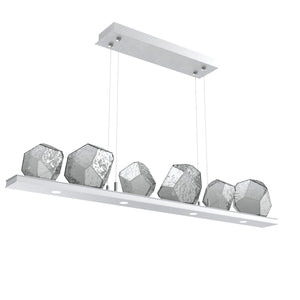 Hammerton Studio - PLB0039-0B-CS-S-CA1-L1 - LED Linear Suspension - Gem - Classic Silver