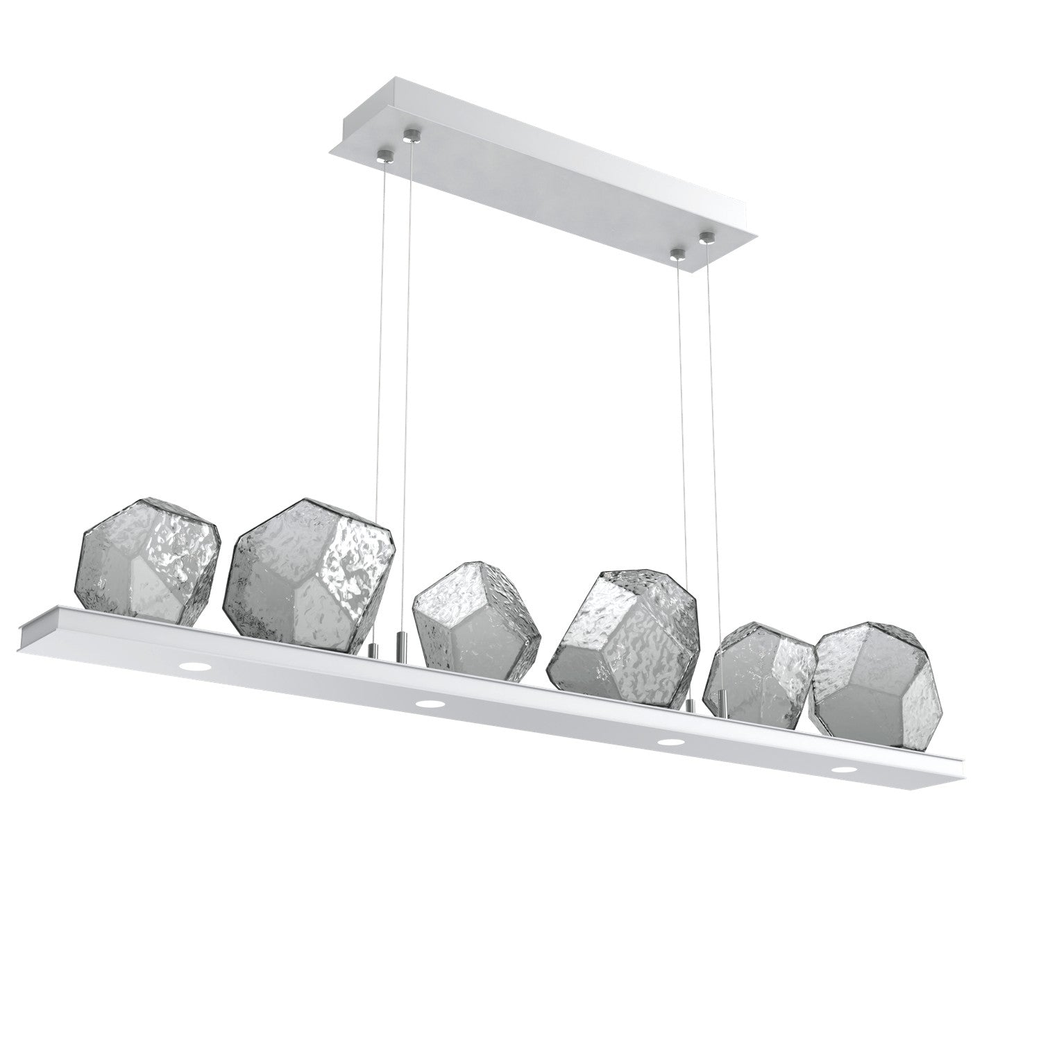 Hammerton Studio - PLB0039-0B-CS-S-CA1-L3 - LED Linear Suspension - Gem - Classic Silver