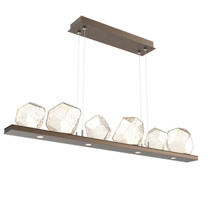 Hammerton Studio - PLB0039-0B-FB-A-CA1-L1 - LED Linear Suspension - Gem - Flat Bronze
