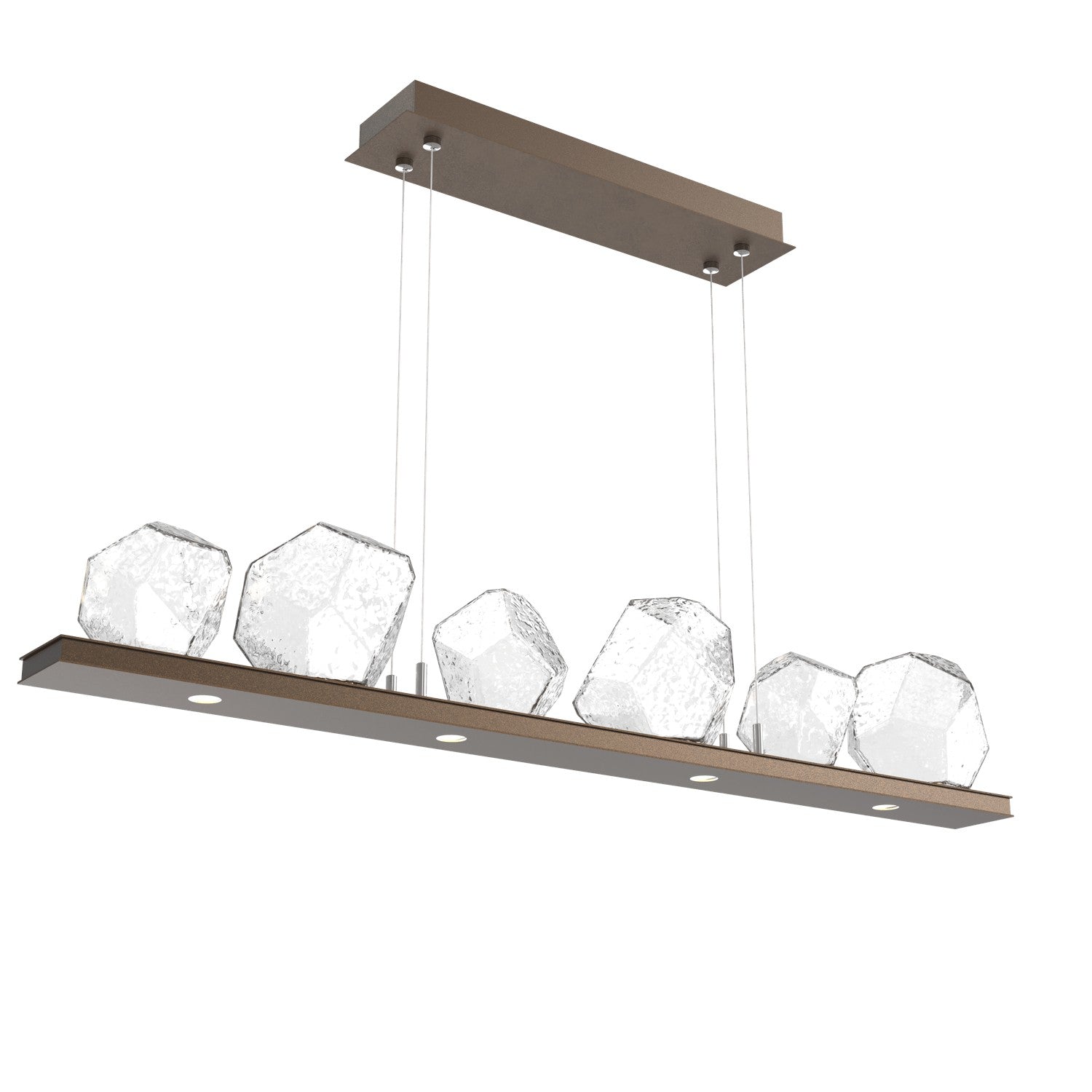 Hammerton Studio - PLB0039-0B-FB-C-CA1-L1 - LED Linear Suspension - Gem - Flat Bronze