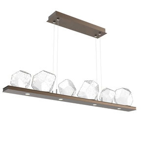 Hammerton Studio - PLB0039-0B-FB-C-CA1-L3 - LED Linear Suspension - Gem - Flat Bronze