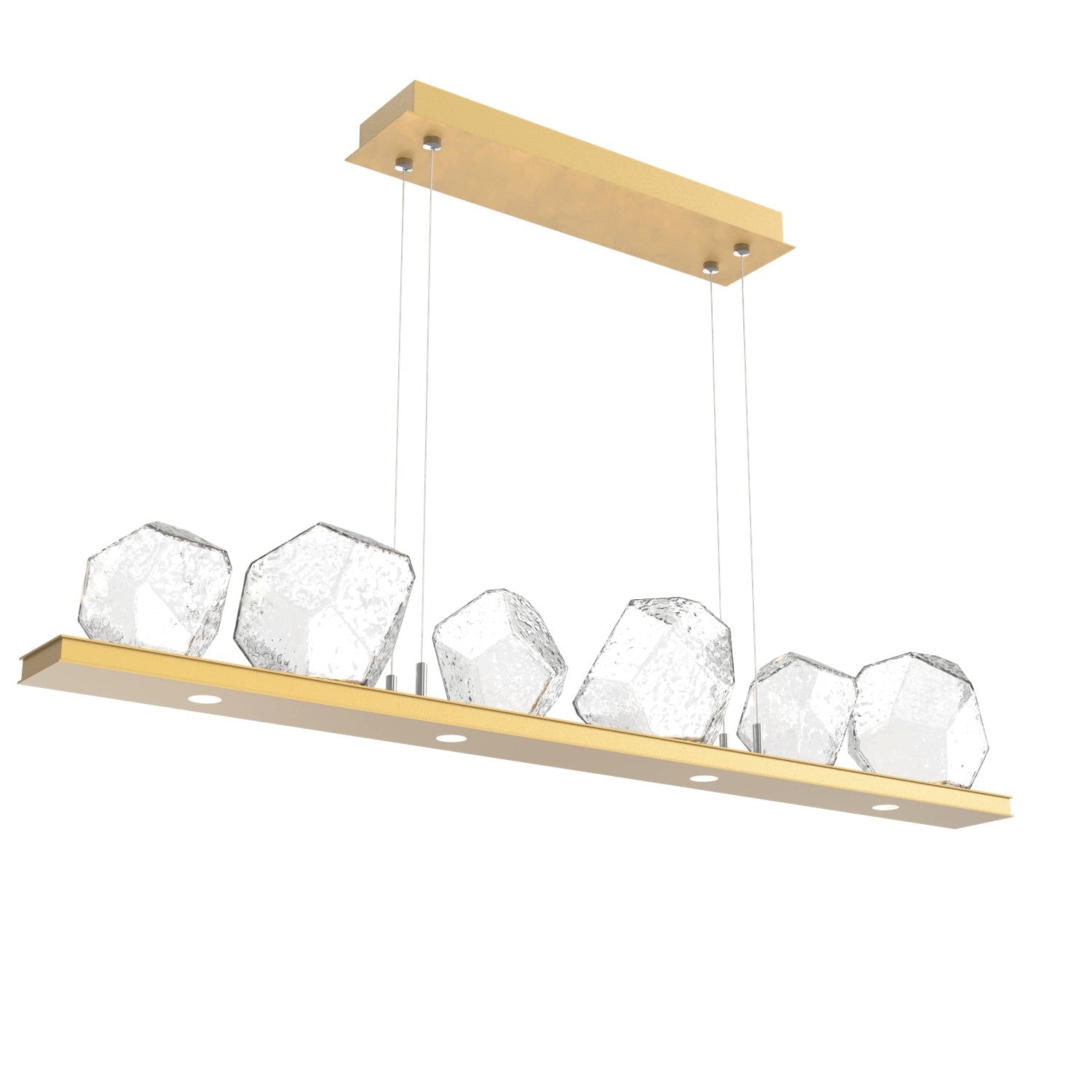 Hammerton Studio - PLB0039-0B-GB-C-CA1-L1 - LED Linear Suspension - Gem - Gilded Brass