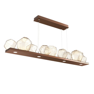 Hammerton Studio - PLB0039-0C-BB-A-CA1-L3 - LED Linear Suspension - Gem - Burnished Bronze