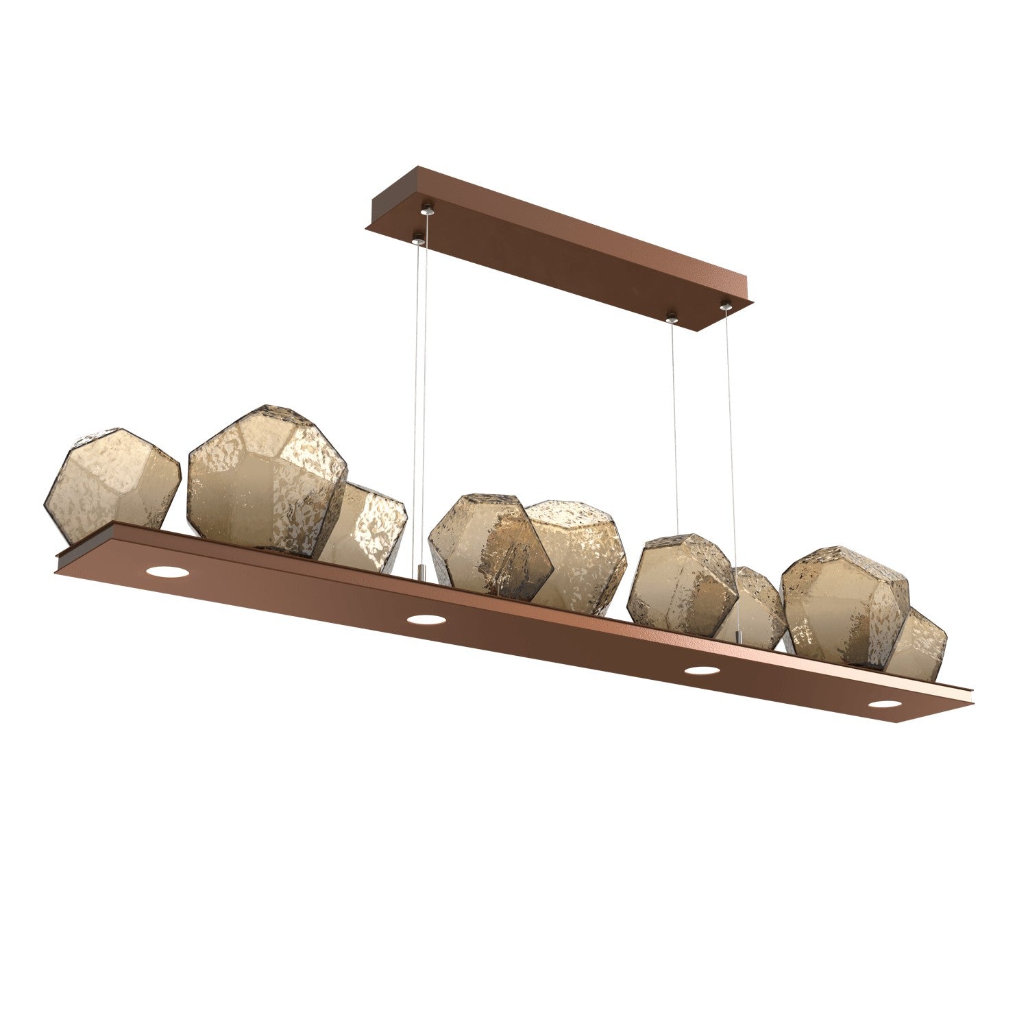 Hammerton Studio - PLB0039-0C-BB-B-CA1-L3 - LED Linear Suspension - Gem - Burnished Bronze