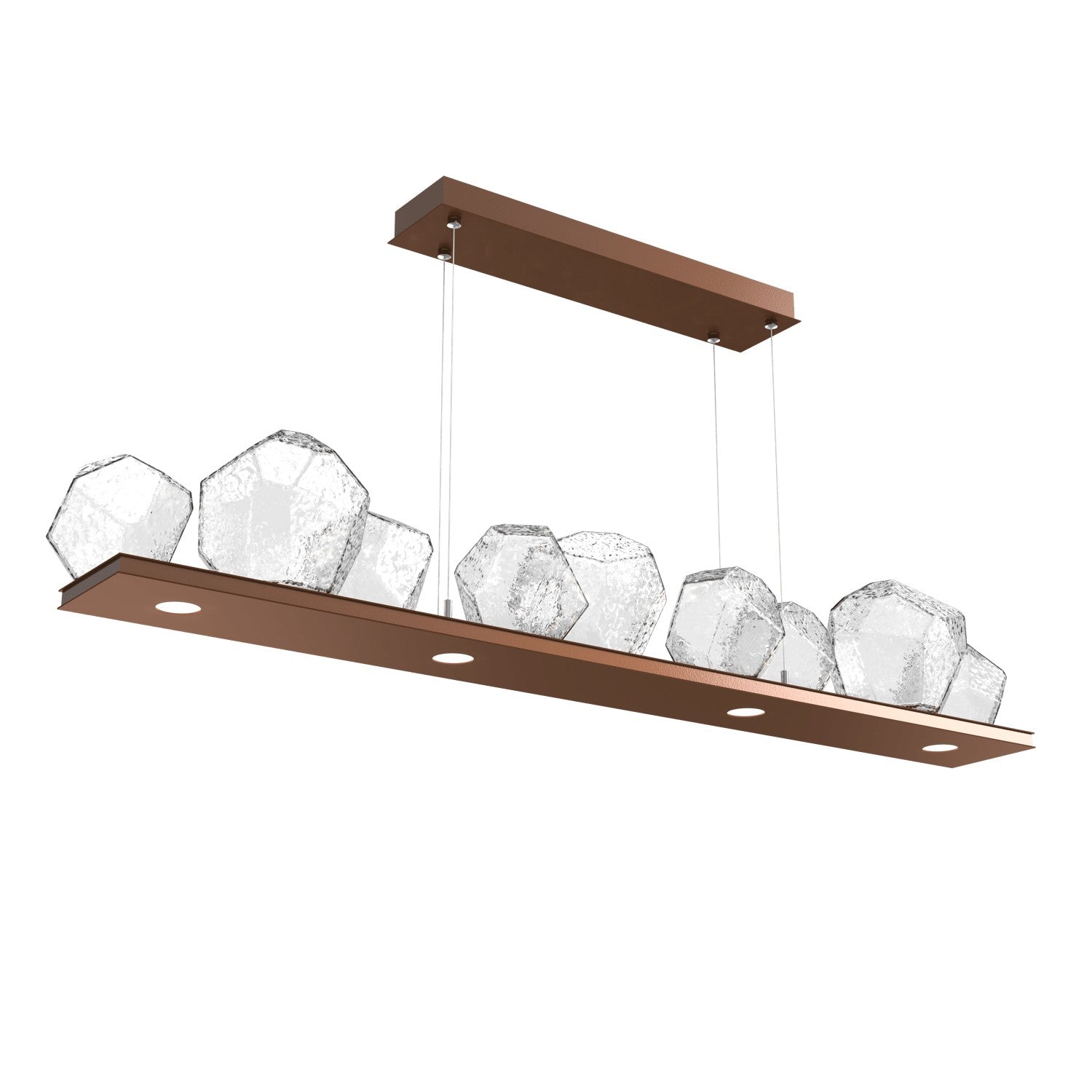 Hammerton Studio - PLB0039-0C-BB-C-CA1-L1 - LED Linear Suspension - Gem - Burnished Bronze