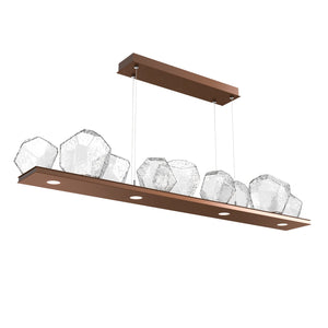 Hammerton Studio - PLB0039-0C-BB-C-CA1-L1 - LED Linear Suspension - Gem - Burnished Bronze
