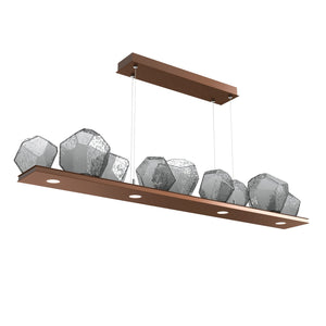 Hammerton Studio - PLB0039-0C-BB-S-CA1-L3 - LED Linear Suspension - Gem - Burnished Bronze