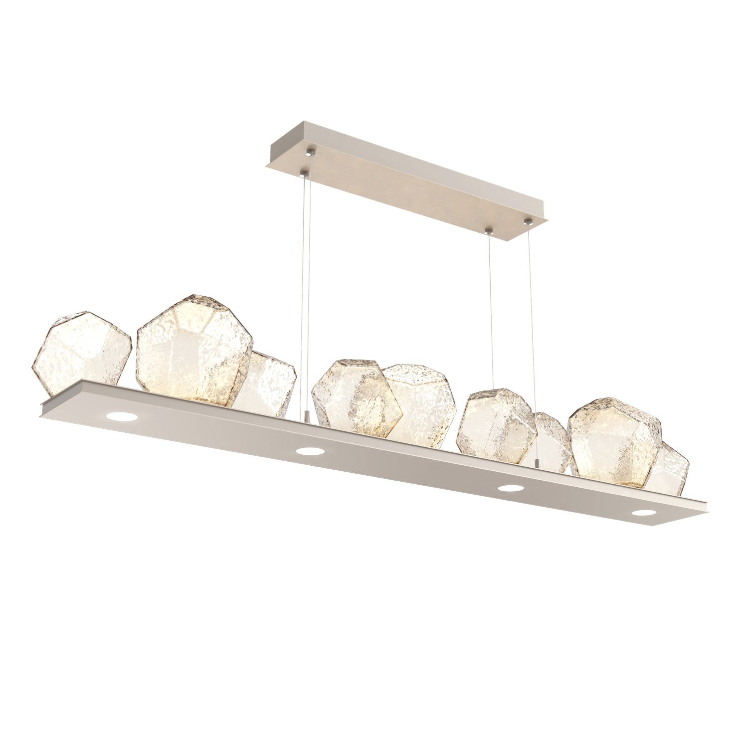 Hammerton Studio - PLB0039-0C-BS-A-CA1-L1 - LED Linear Suspension - Gem - Beige Silver