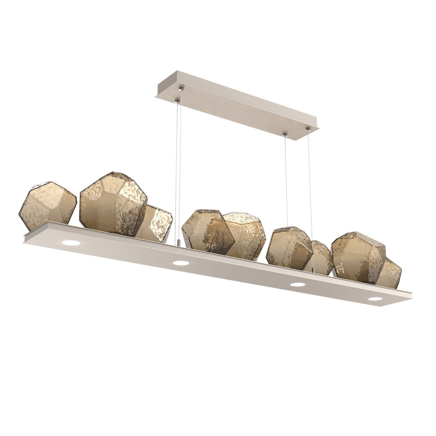 Hammerton Studio - PLB0039-0C-BS-B-CA1-L3 - LED Linear Suspension - Gem - Beige Silver