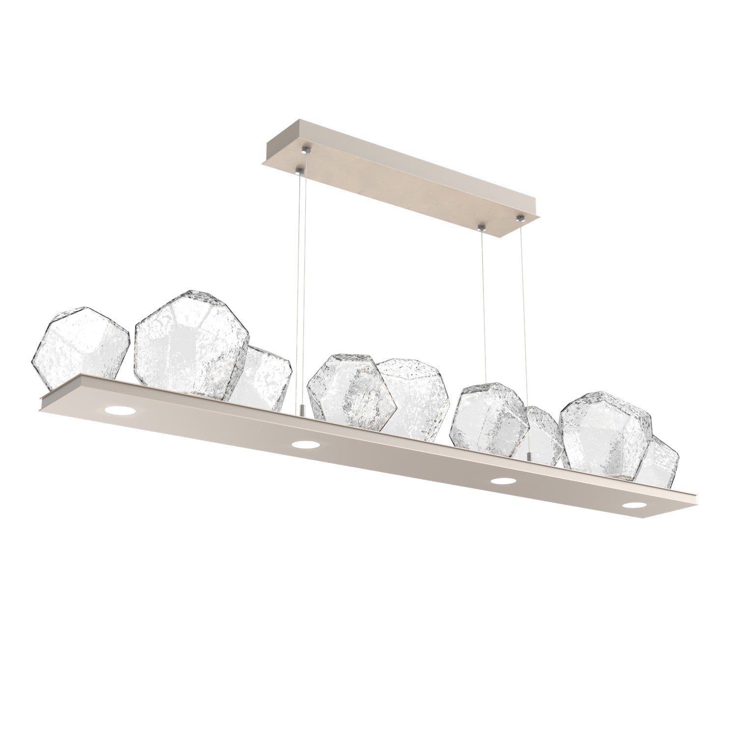 Hammerton Studio - PLB0039-0C-BS-C-CA1-L3 - LED Linear Suspension - Gem - Beige Silver