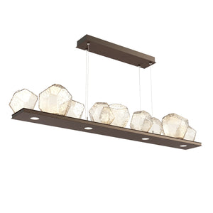 Hammerton Studio - PLB0039-0C-FB-A-CA1-L1 - LED Linear Suspension - Gem - Flat Bronze