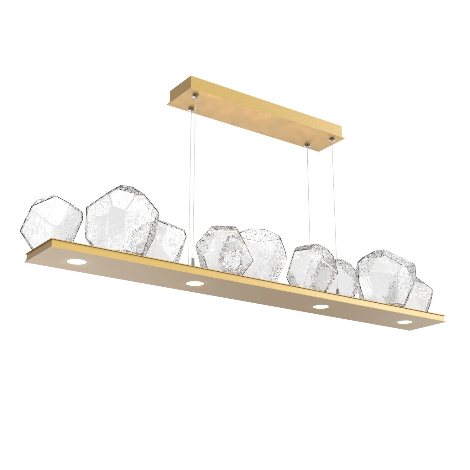 Hammerton Studio - PLB0039-0C-GB-C-CA1-L1 - LED Linear Suspension - Gem - Gilded Brass