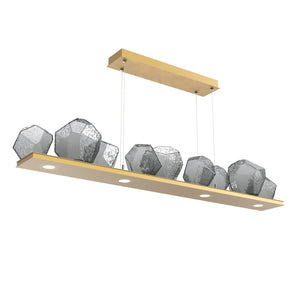 Hammerton Studio - PLB0039-0C-GB-S-CA1-L3 - LED Linear Suspension - Gem - Gilded Brass