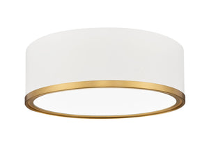 Z-Lite - 1018F12-MW-MGLD-LED - LED Flush Mount - Bradley - Matte White + Modern Gold