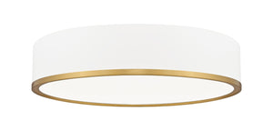 Z-Lite - 1018F20-MW-MGLD-LED - LED Flush Mount - Bradley - Matte White + Modern Gold