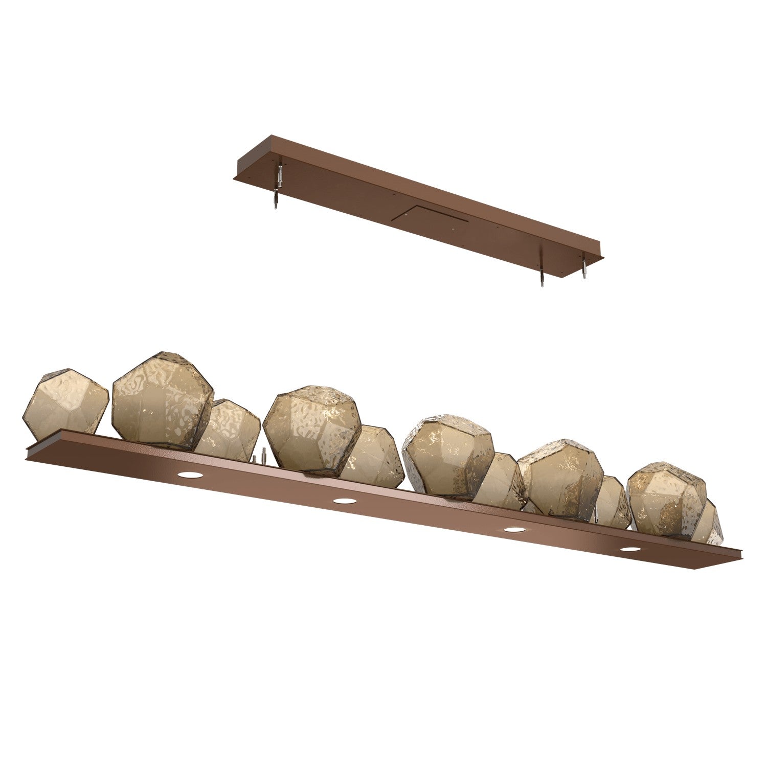 Hammerton Studio - PLB0039-0E-BB-B-CA1-L1 - LED Linear Suspension - Gem - Burnished Bronze