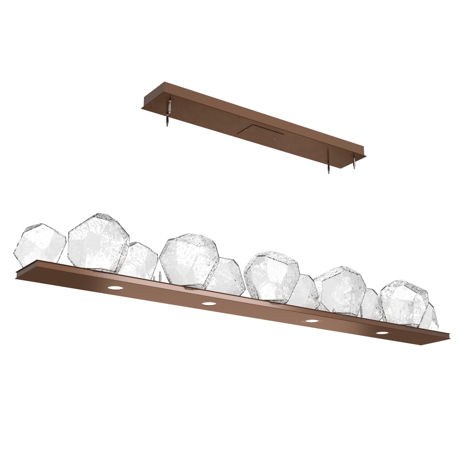 Hammerton Studio - PLB0039-0E-BB-C-CA1-L3 - LED Linear Suspension - Gem - Burnished Bronze