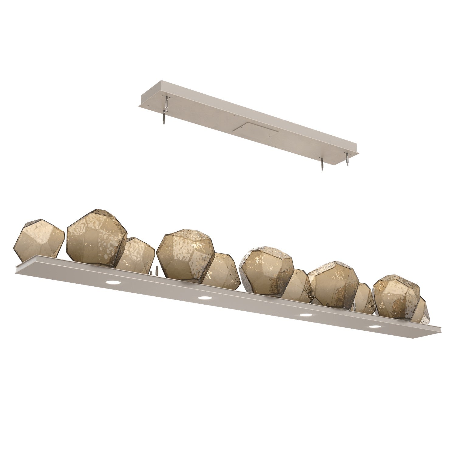 Hammerton Studio - PLB0039-0E-BS-B-CA1-L3 - LED Linear Suspension - Gem - Beige Silver