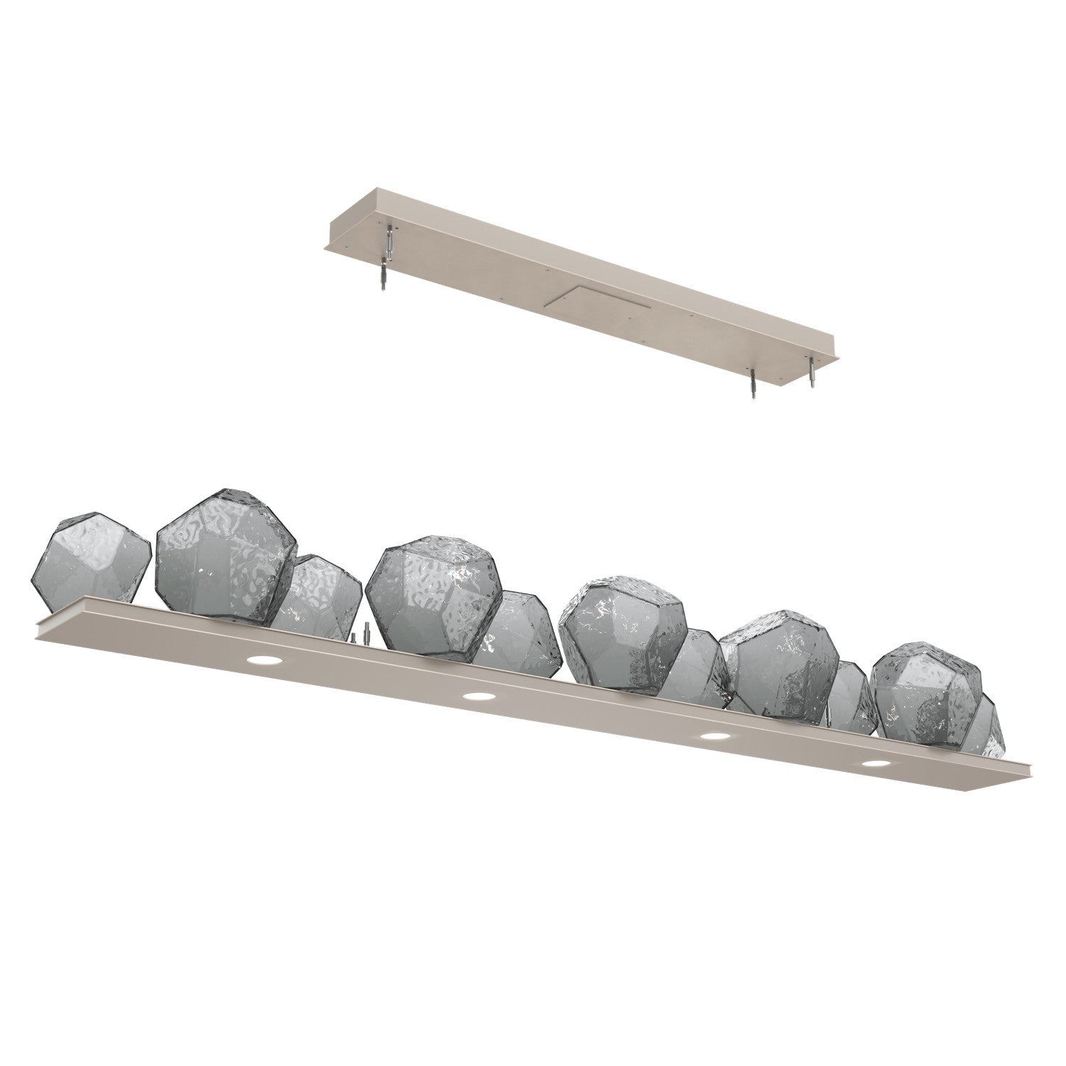 Hammerton Studio - PLB0039-0E-BS-S-CA1-L3 - LED Linear Suspension - Gem - Beige Silver