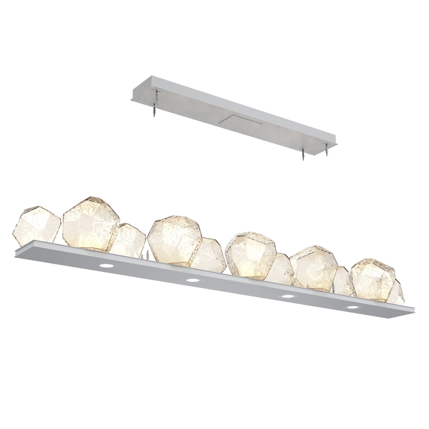 Hammerton Studio - PLB0039-0E-CS-A-CA1-L1 - LED Linear Suspension - Gem - Classic Silver