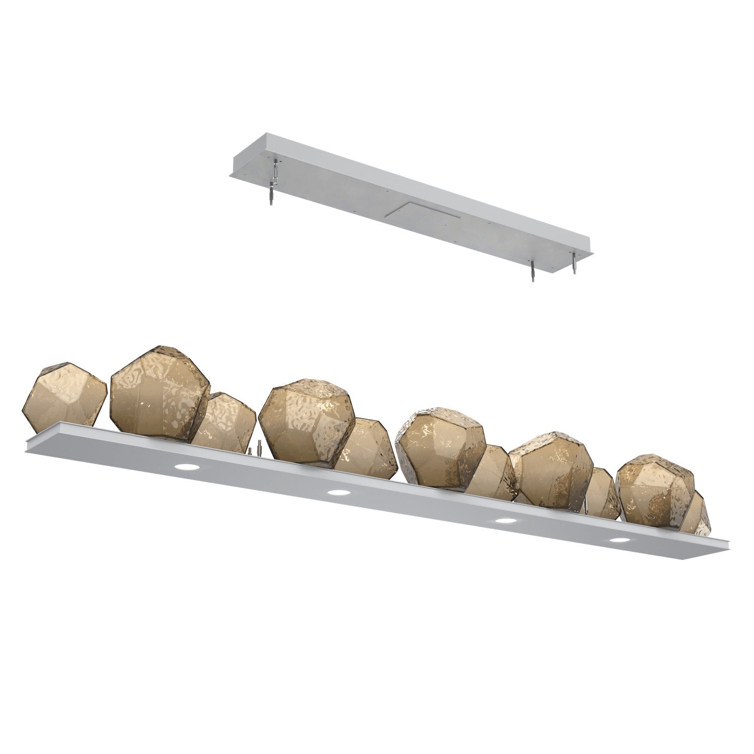 Hammerton Studio - PLB0039-0E-CS-B-CA1-L1 - LED Linear Suspension - Gem - Classic Silver