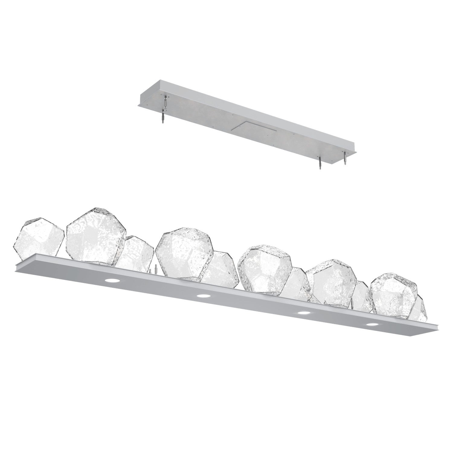 Hammerton Studio - PLB0039-0E-CS-C-CA1-L3 - LED Linear Suspension - Gem - Classic Silver