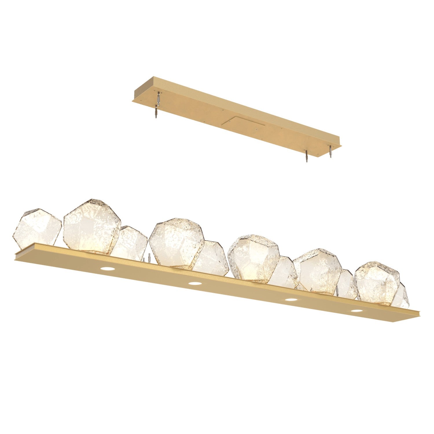 Hammerton Studio - PLB0039-0E-GB-A-CA1-L3 - LED Linear Suspension - Gem - Gilded Brass
