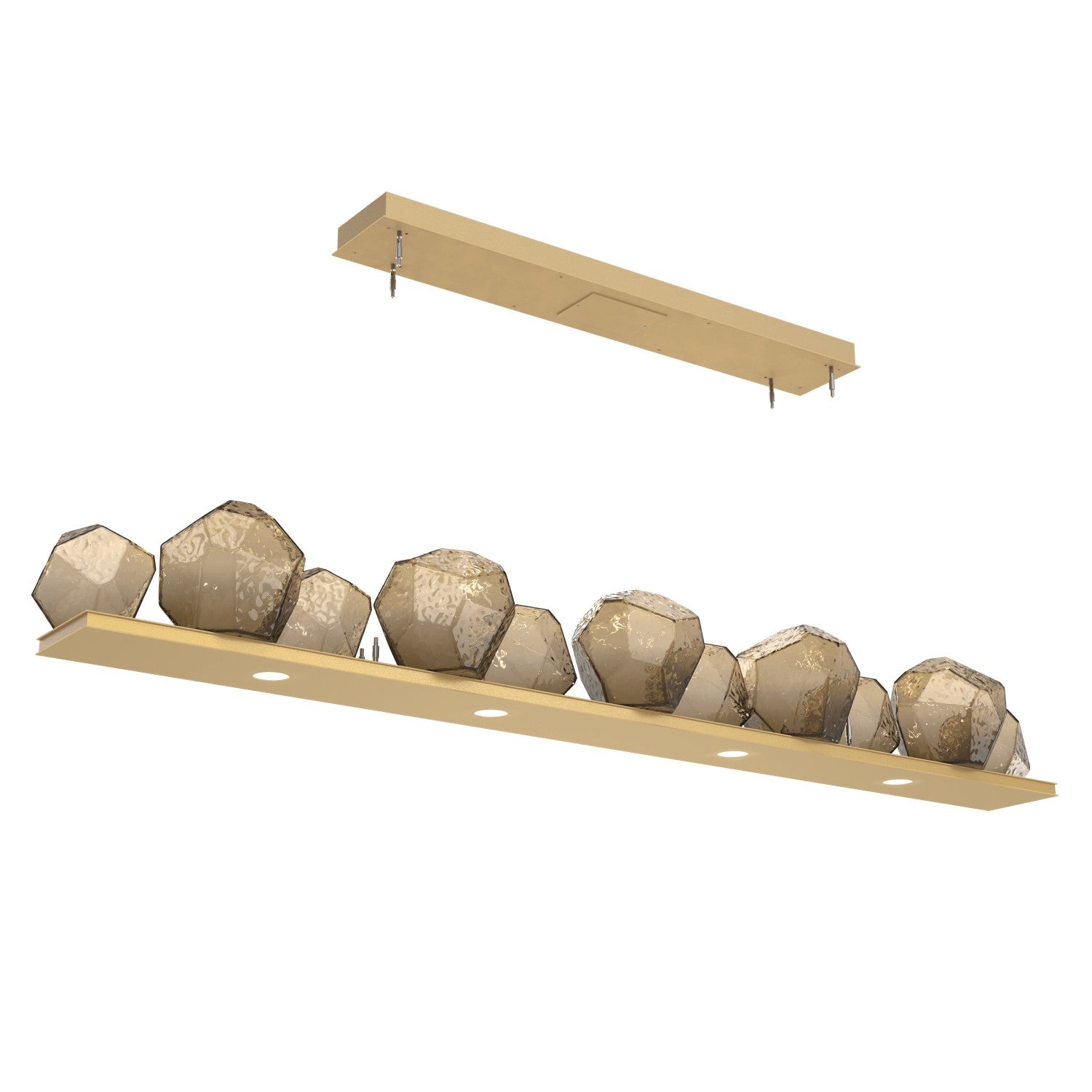 Hammerton Studio - PLB0039-0E-GB-B-CA1-L1 - LED Linear Suspension - Gem - Gilded Brass