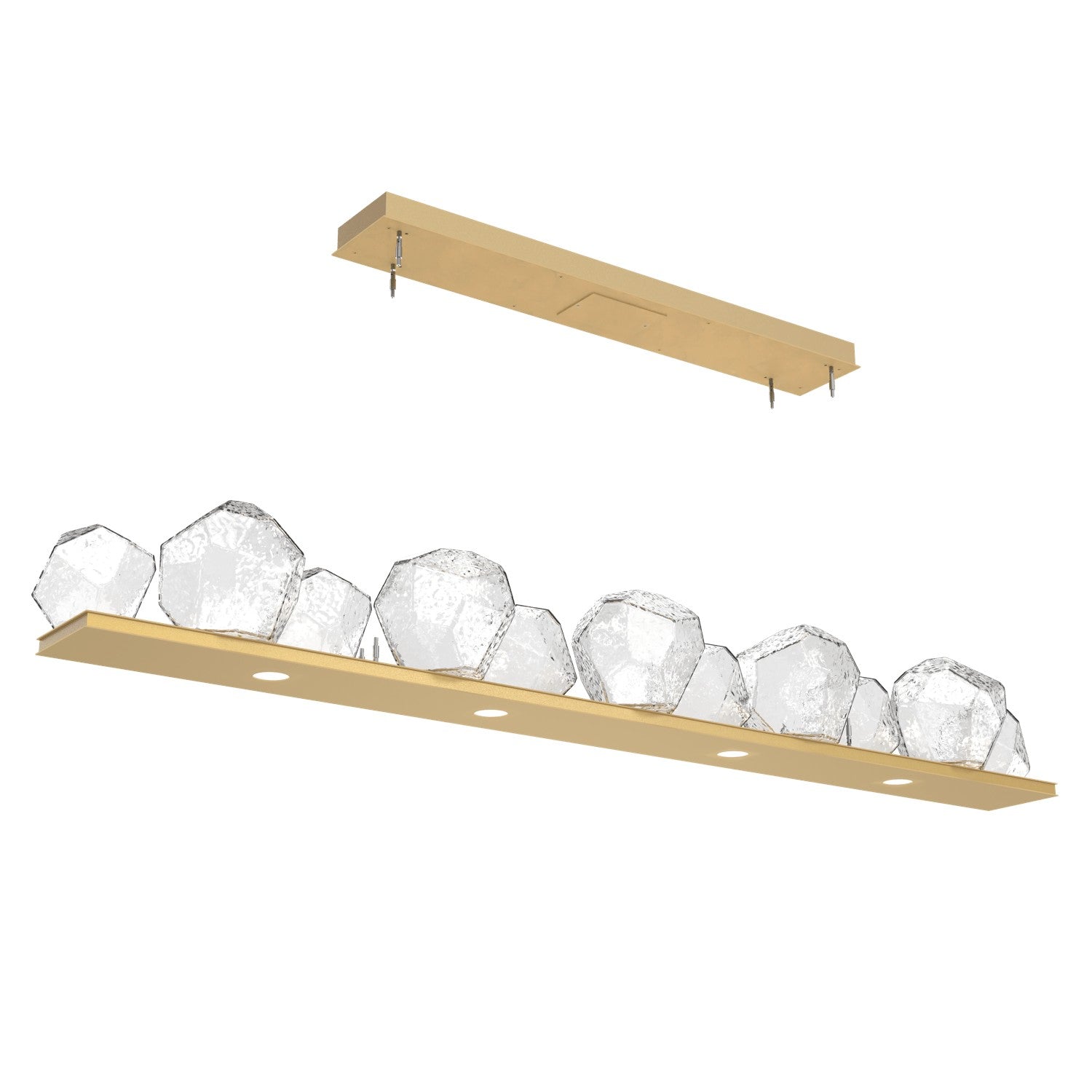 Hammerton Studio - PLB0039-0E-GB-C-CA1-L3 - LED Linear Suspension - Gem - Gilded Brass