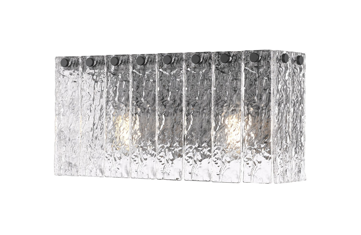 Z-Lite - 1943-2V-MB - Two Light Vanity - Glacier - Matte Black